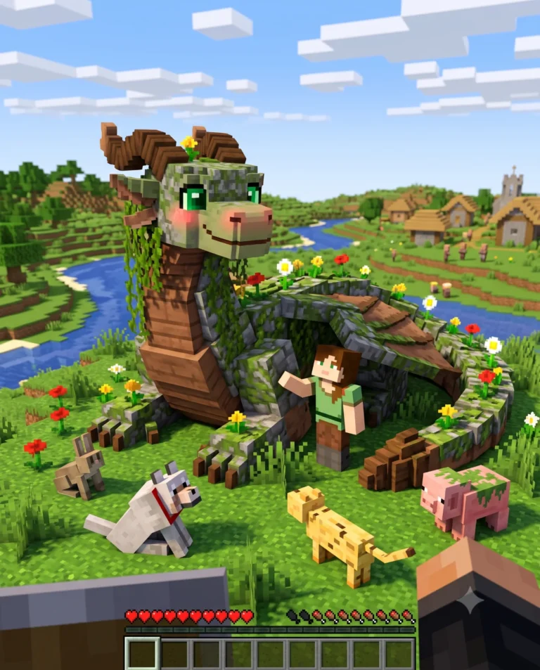 Peaceful Overworld Guardian And Friends